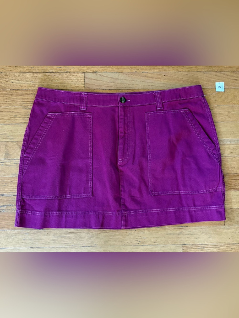 Old Navy Magenta Pink Twill Utility Mini Skirt - Size 20